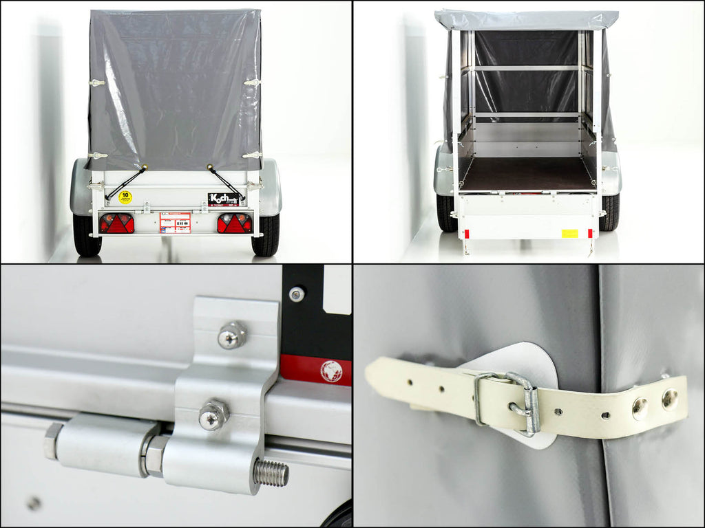Koch Anhänger mit Plane 105x205cm 750kg|Typ U2|Hochplane 130cm|Angebot|Koch
