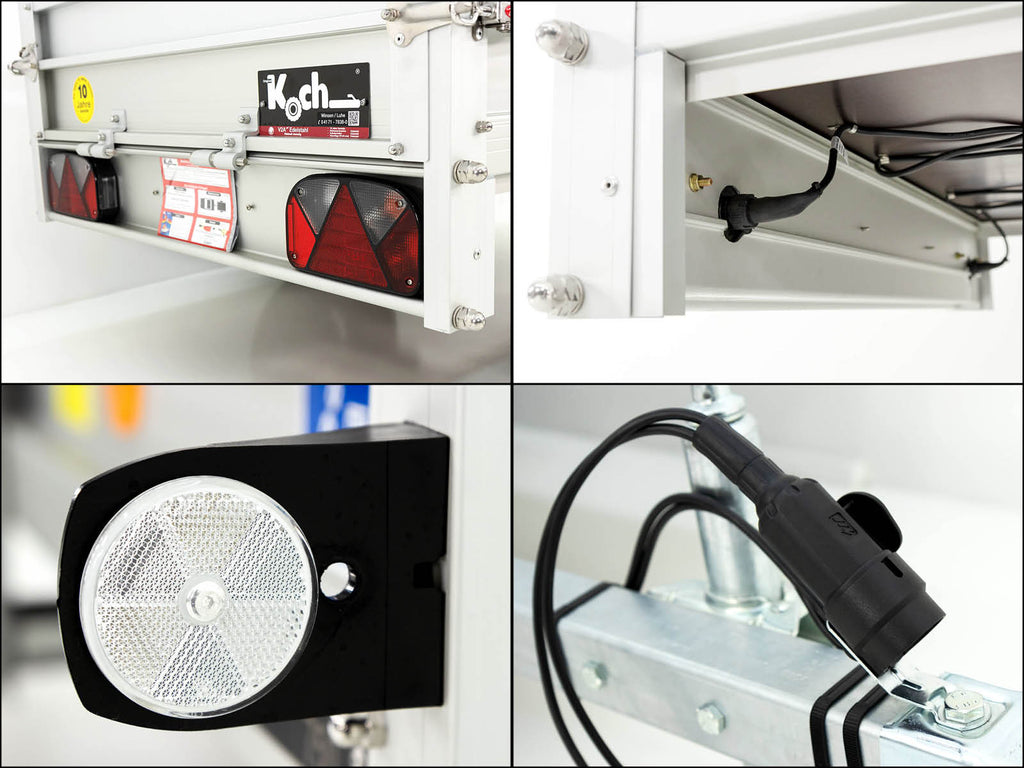 Koch Anhänger mit Plane 105x205cm 750kg|Typ U2|Hochplane 130cm|Angebot|Koch