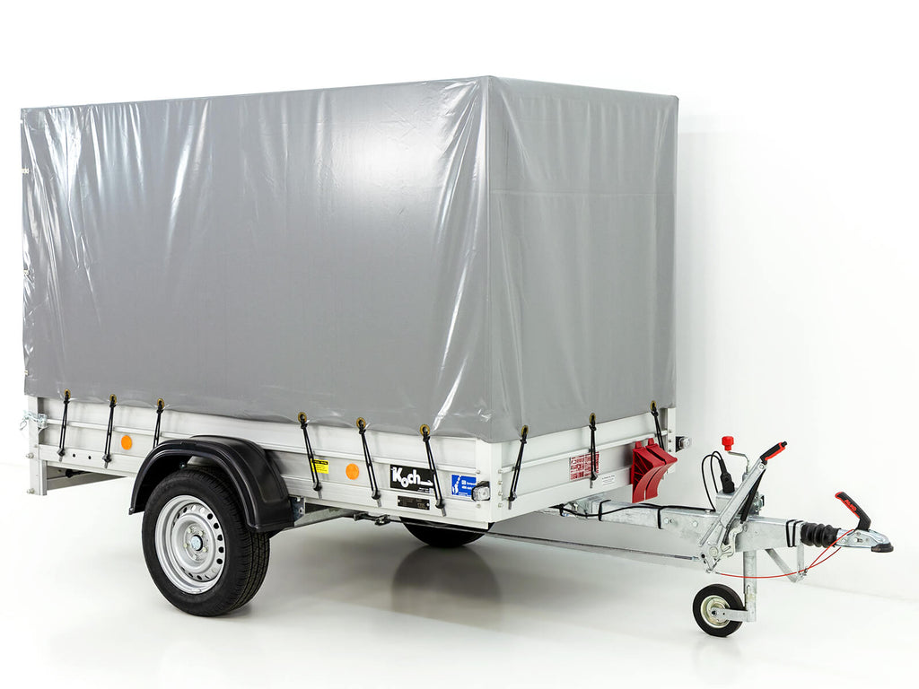 Koch Anhänger mit Plane 125x250cm 1200kg|Typ 4.12 Hobby-Line|Hochplane 150cm|Koch