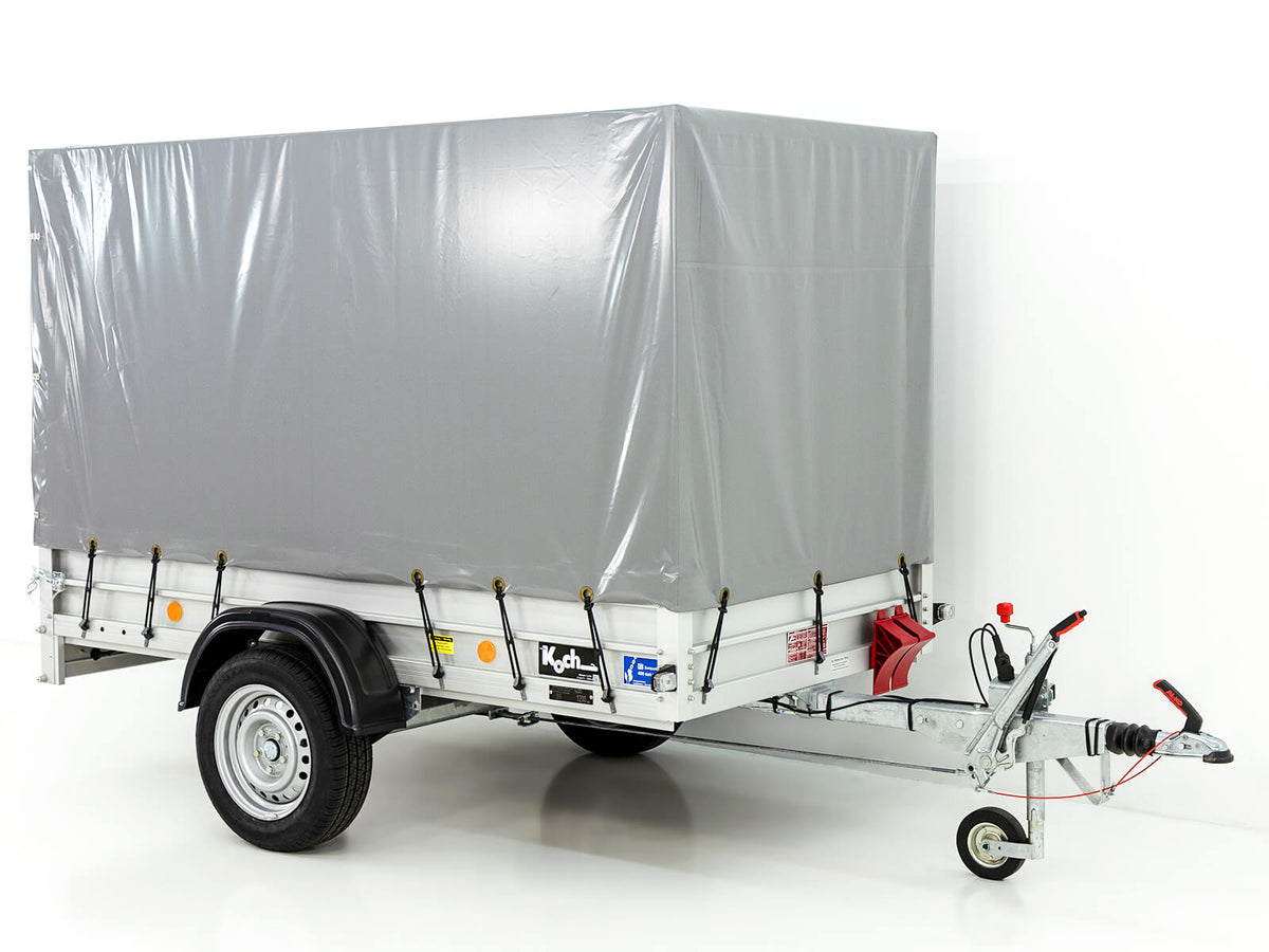 Koch Anhänger mit Plane 125x250cm 1200kg|Typ 4.12 Hobby-Line|Hochplane 150cm|Koch