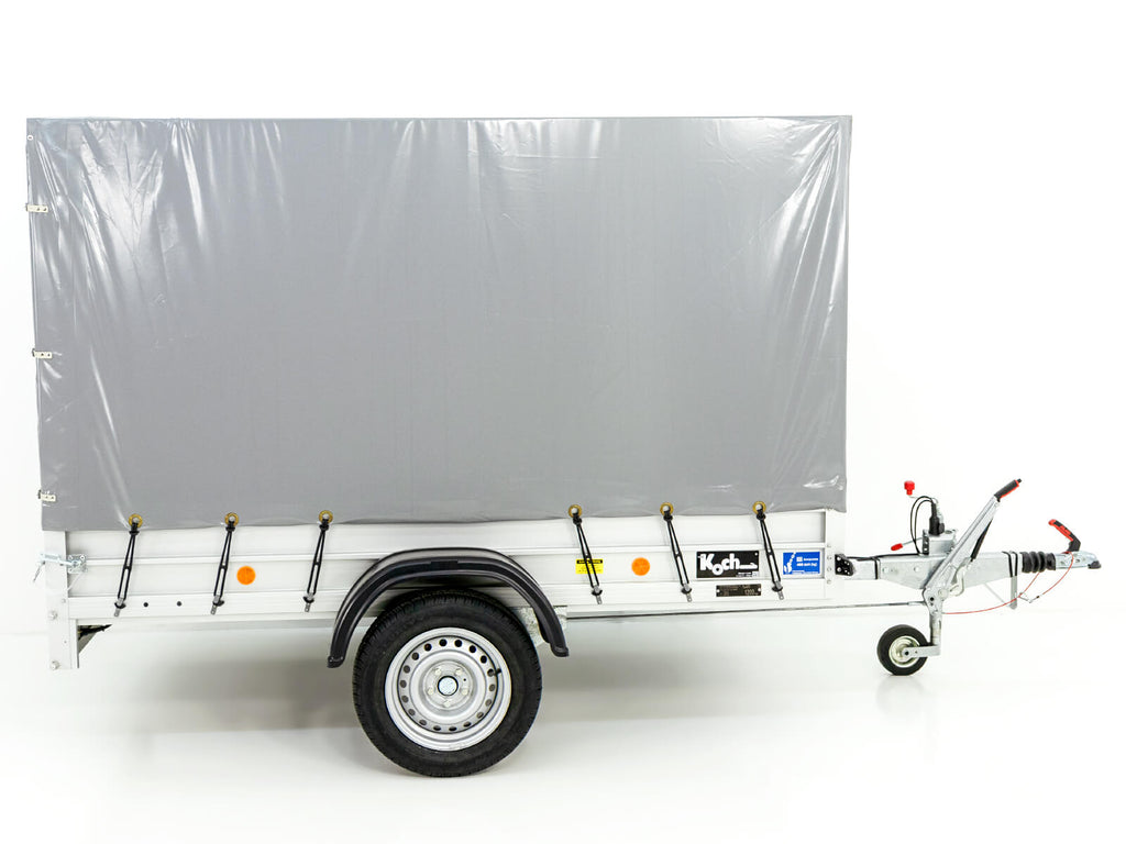 Koch Anhänger mit Plane 125x250cm 1200kg|Typ 4.12 Hobby-Line|Hochplane 150cm|Koch
