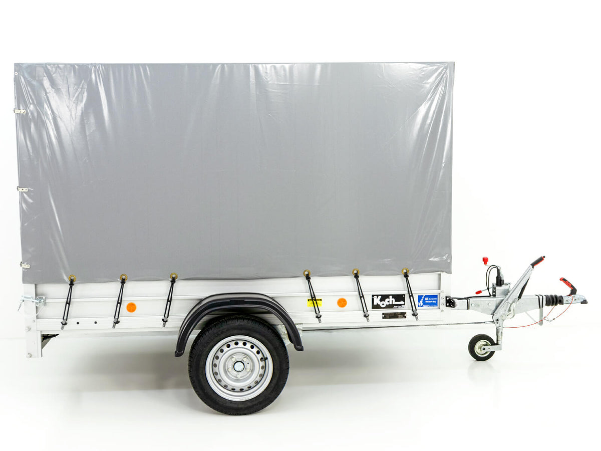 Koch Anhänger mit Plane 125x250cm 1200kg|Typ 4.12 Hobby-Line|Hochplane 150cm|Koch