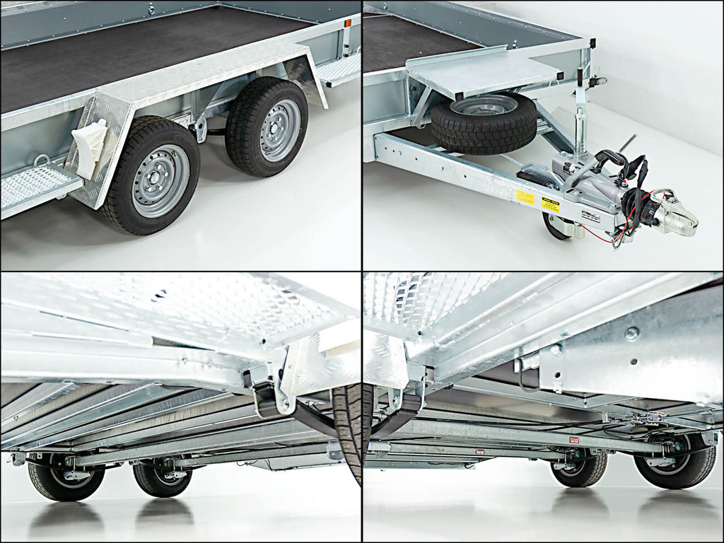 Variant Baumaschinenanhänger Maxi Load 180x400 3,5t|Einzelrampen|Beavertail