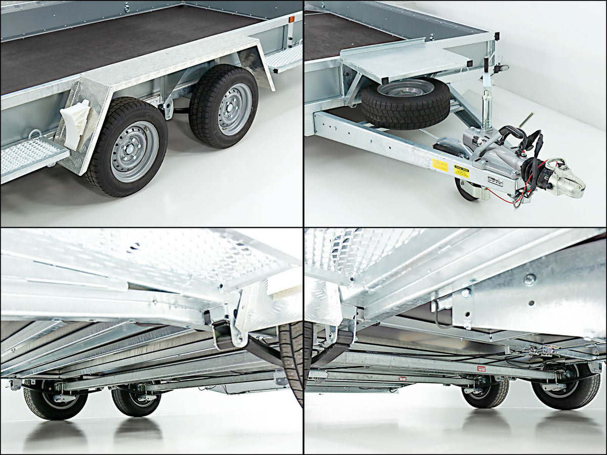 Variant Baumaschinenanhänger Maxi Load 180x400 3,5t|Einzelrampen|Beavertail