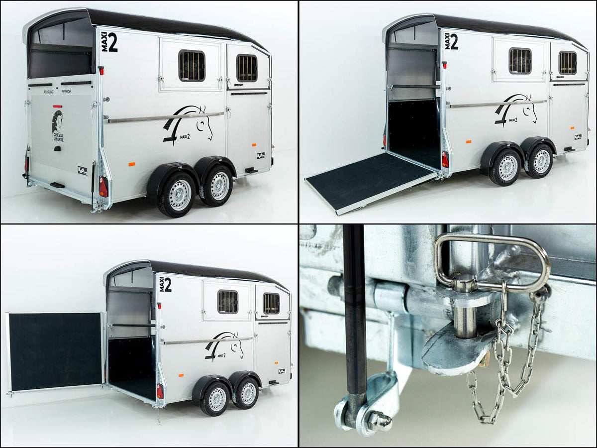 Cheval Liberte Pferdeanhänger MAXI 2|schwarz