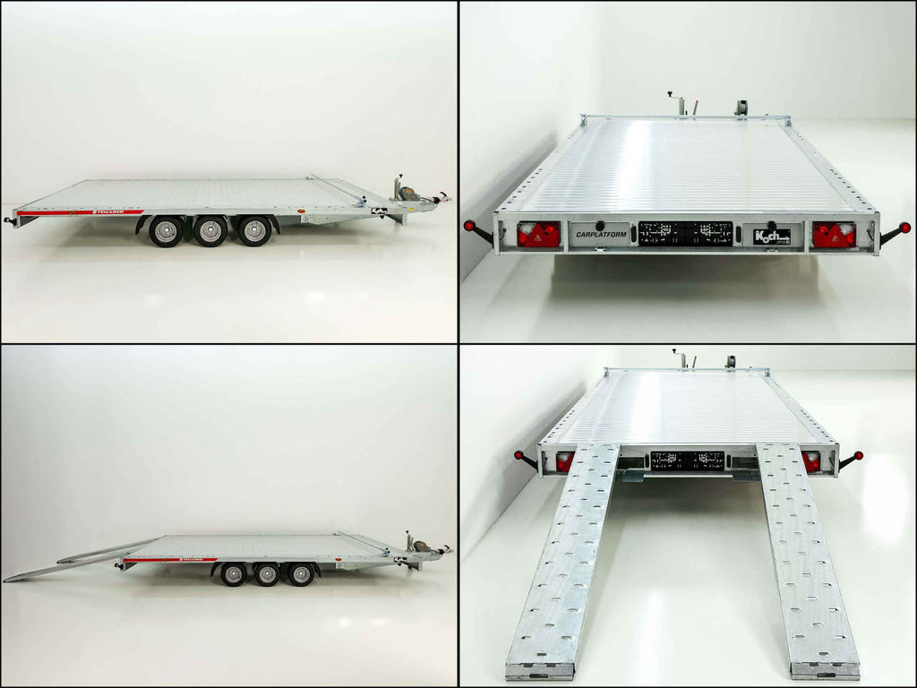Temared Autotrailer CARLU 5121-S Aluboden 210x510cm 3,5t Tridem