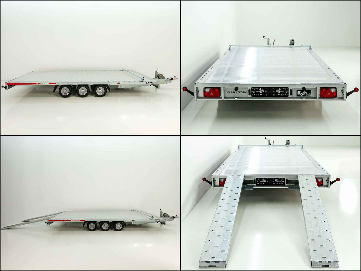 Temared Autotrailer CARLU 5121-S Aluboden 210x510cm 3,5t Tridem