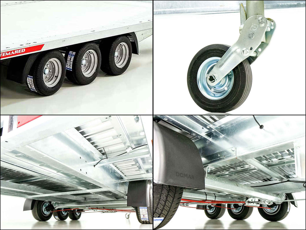 Temared Autotrailer CARLU 5121-S Aluboden 210x510cm 3,5t Tridem