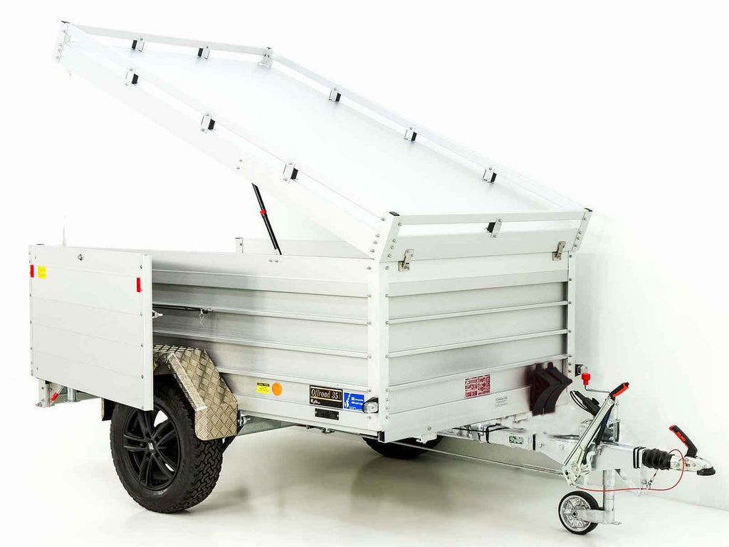 Koch Crossline Deckelanhänger "Crossline 35" 150x250cm 1300kg|Höhe 80cm |Aluboden|Typ 6.13