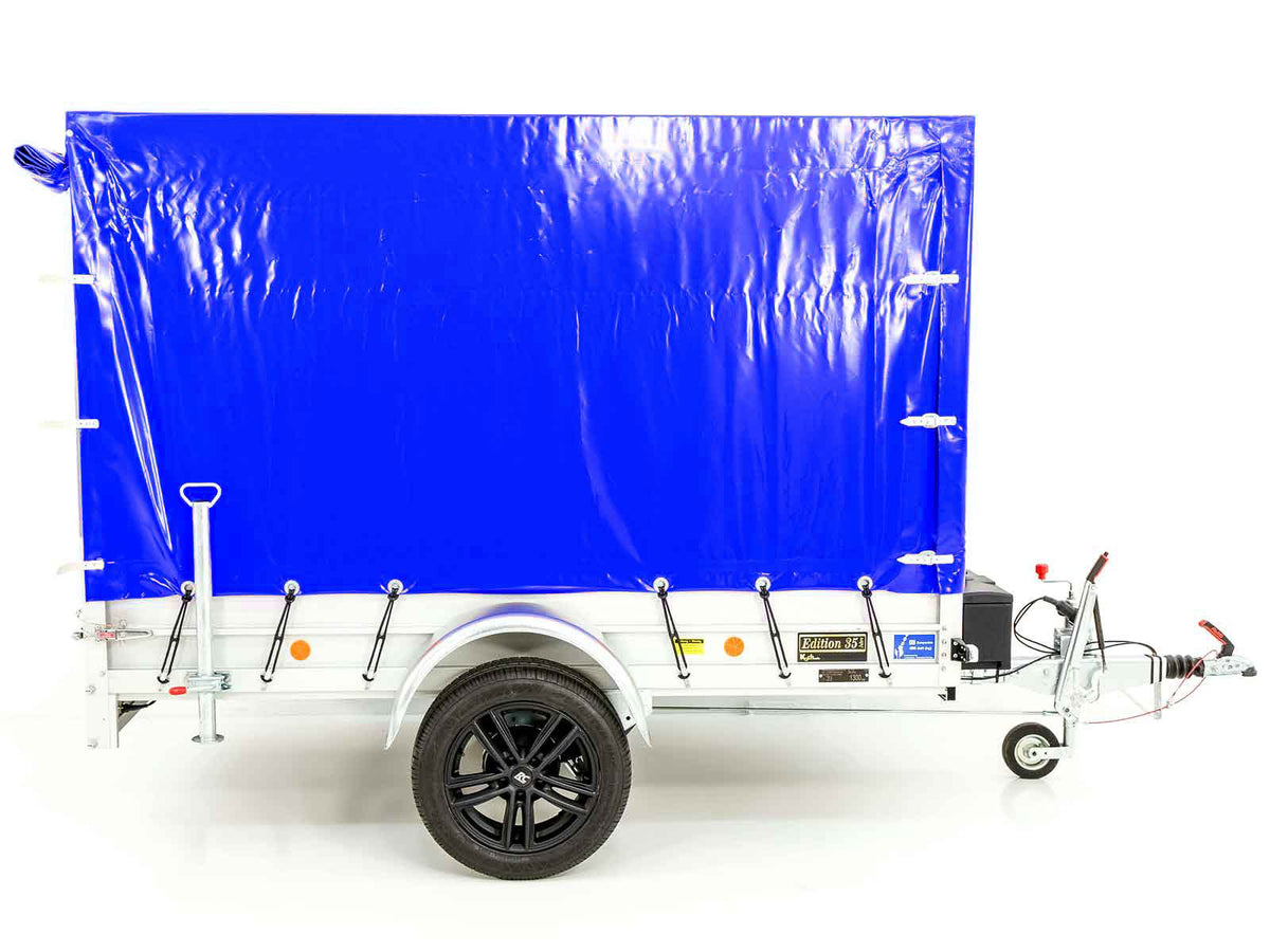 Koch-Anhänger "Edition 35" 125x250cm 1300kg|Typ 4.13|Hochplane 160cm - Blau