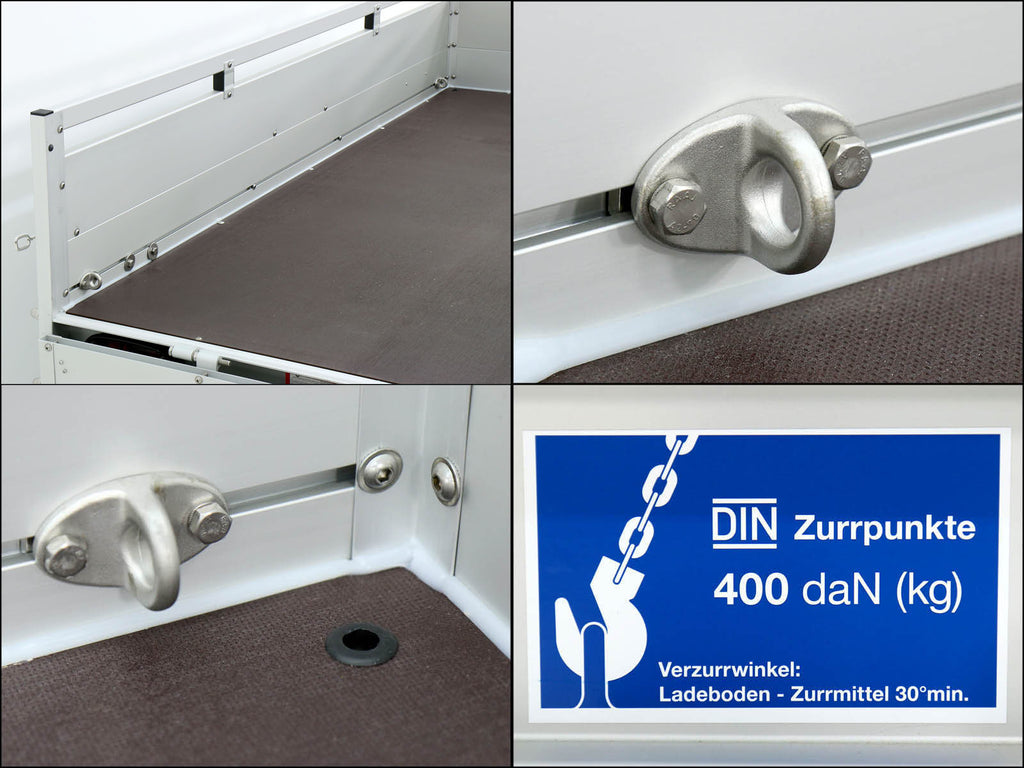 Koch-Anhänger "Edition 35" 125x250cm 1300kg|Typ 4.13|Hochplane 160cm - Blau