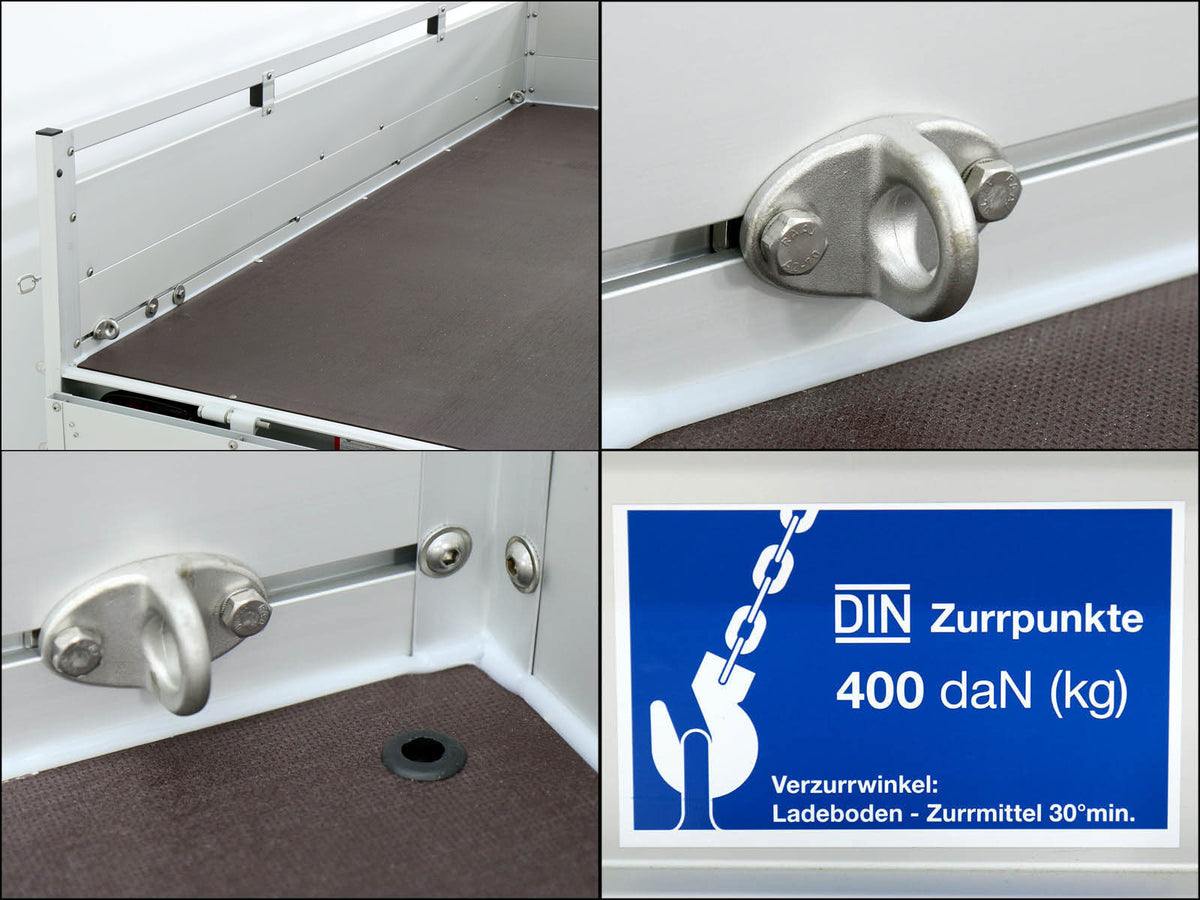 Koch-Anhänger "Edition 35" 125x250cm 1300kg|Typ 4.13|Hochplane 160cm - Blau