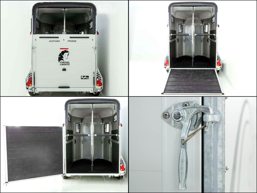 Cheval Liberte Pferdeanhänger Touring Jumping V2 |Pullman-Fahrwerk|Sattelkammer|blau