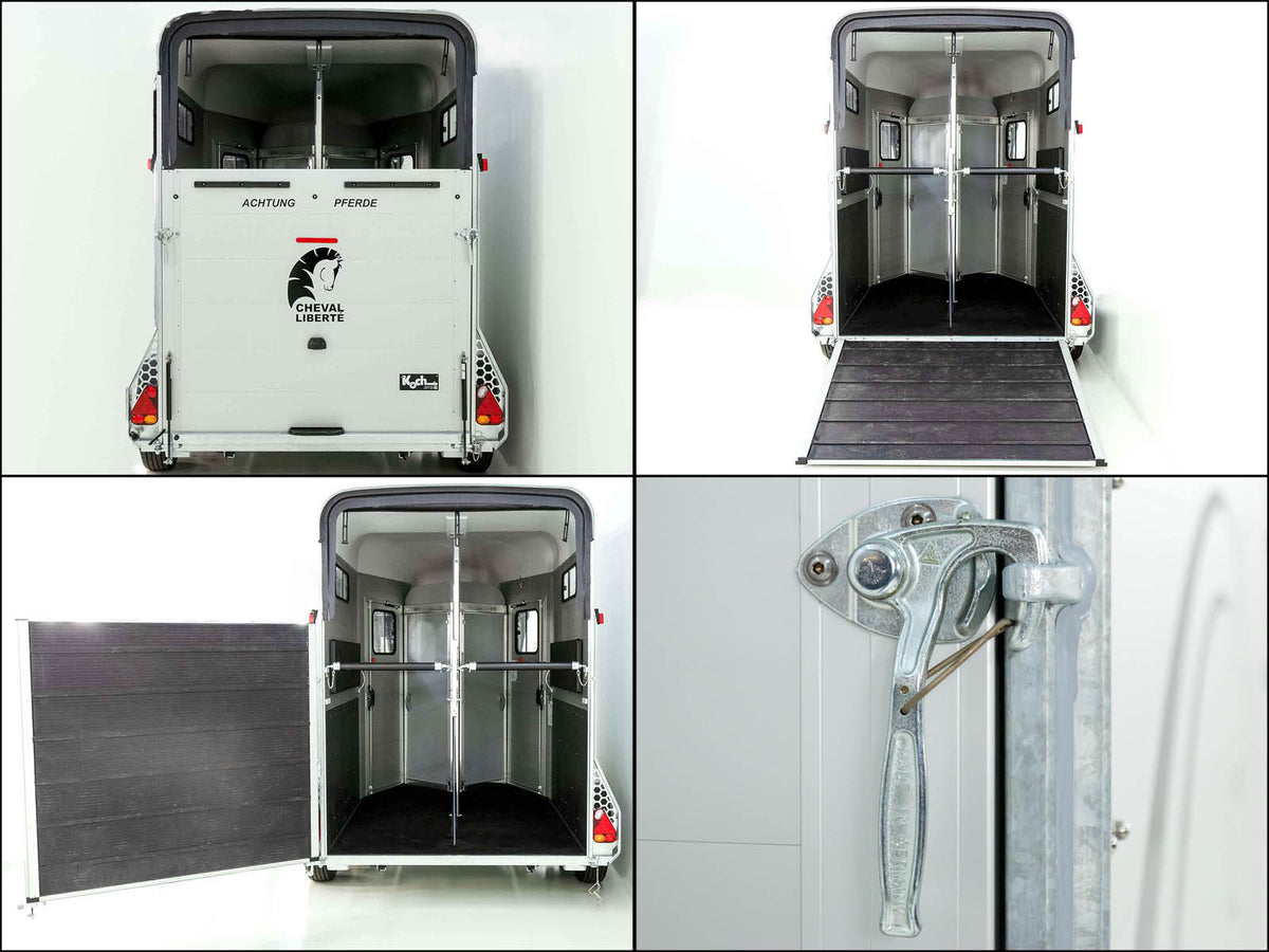 Cheval Liberte Pferdeanhänger Touring Jumping V2 |Pullman-Fahrwerk|Sattelkammer|blau