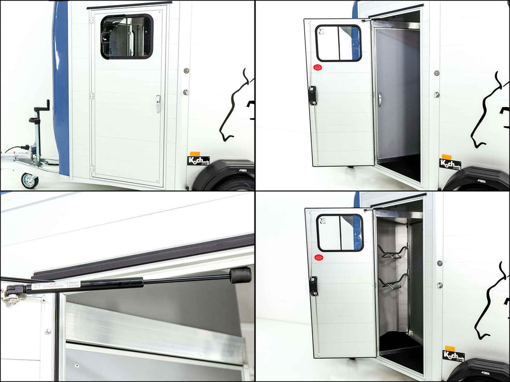 Cheval Liberte Pferdeanhänger Touring Jumping V2 |Pullman-Fahrwerk|Sattelkammer|blau