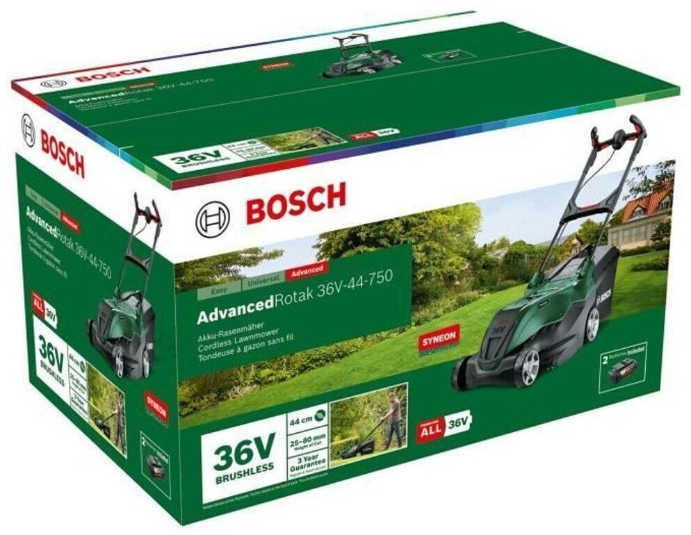 Bosch Akku-Rasenmäher 36V-44-750