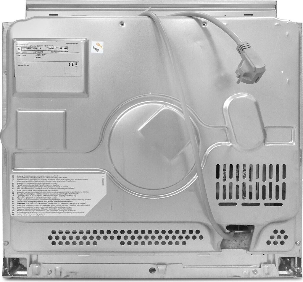 Bosch Serie 2 Einbaubackofen – 66 Liter, Energieeffizienzklasse A, silber