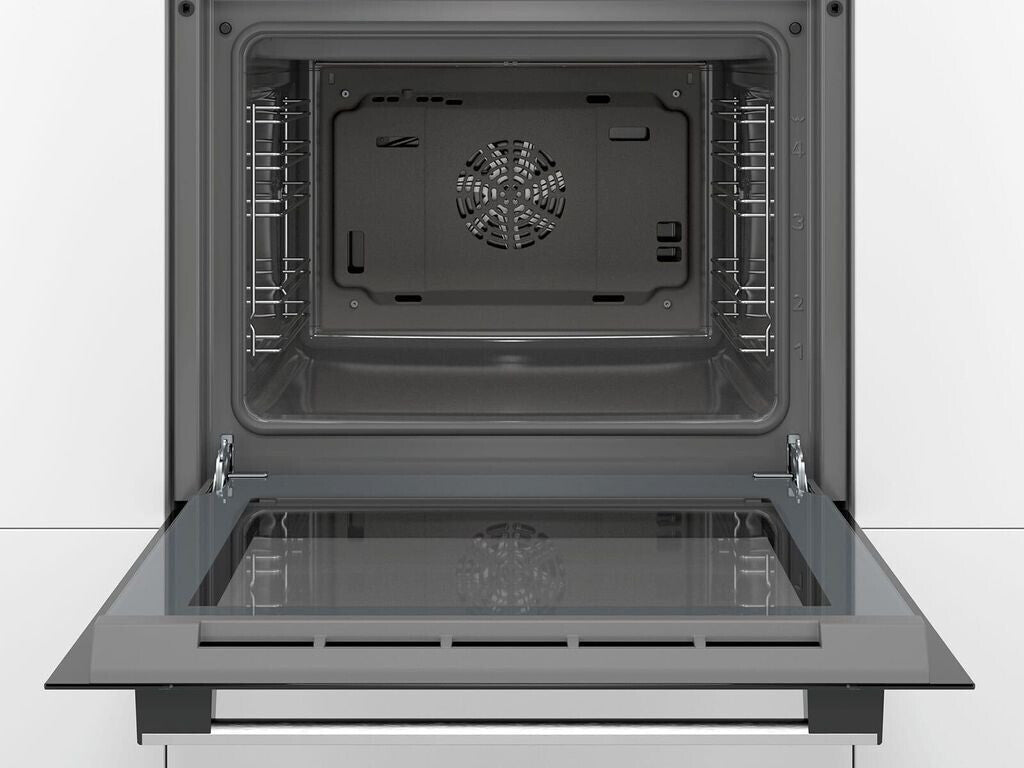 Bosch Serie 2 Einbaubackofen – 66 Liter, Energieeffizienzklasse A, silber