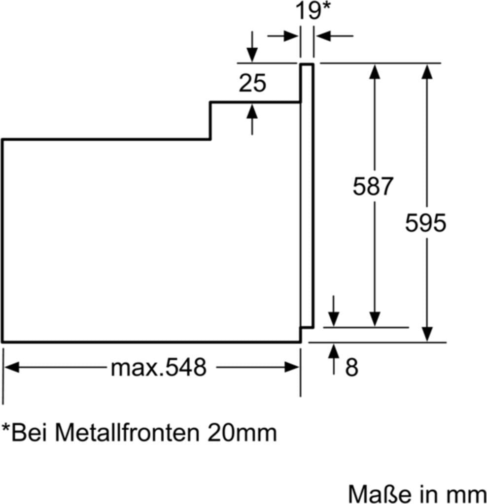 Bosch Serie 2 Einbaubackofen – 66 Liter, Energieeffizienzklasse A, silber