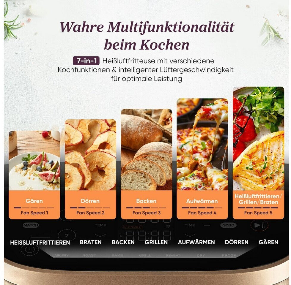COSORI Turbo Tower Pro Smart Heißluftfritteuse 10,8 L