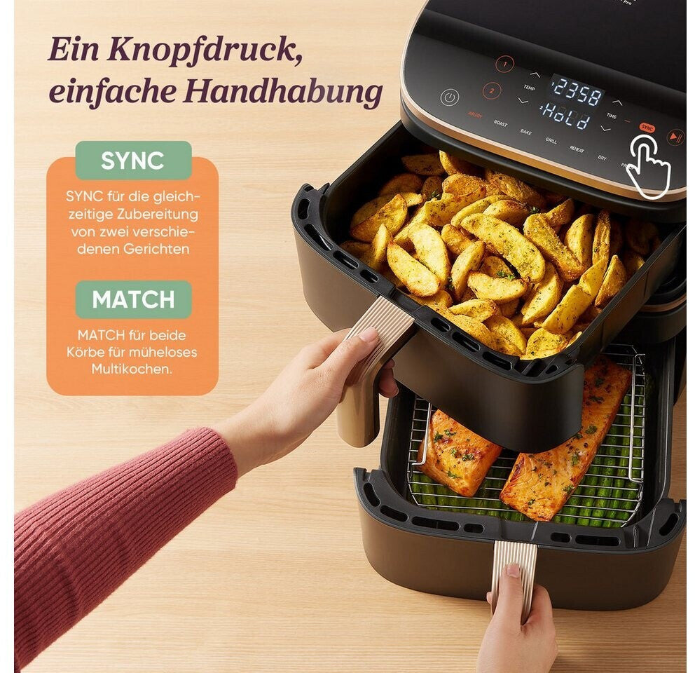 COSORI Turbo Tower Pro Smart Heißluftfritteuse 10,8 L