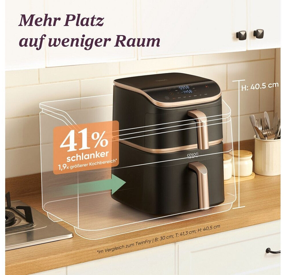 COSORI Turbo Tower Pro Smart Heißluftfritteuse 10,8 L