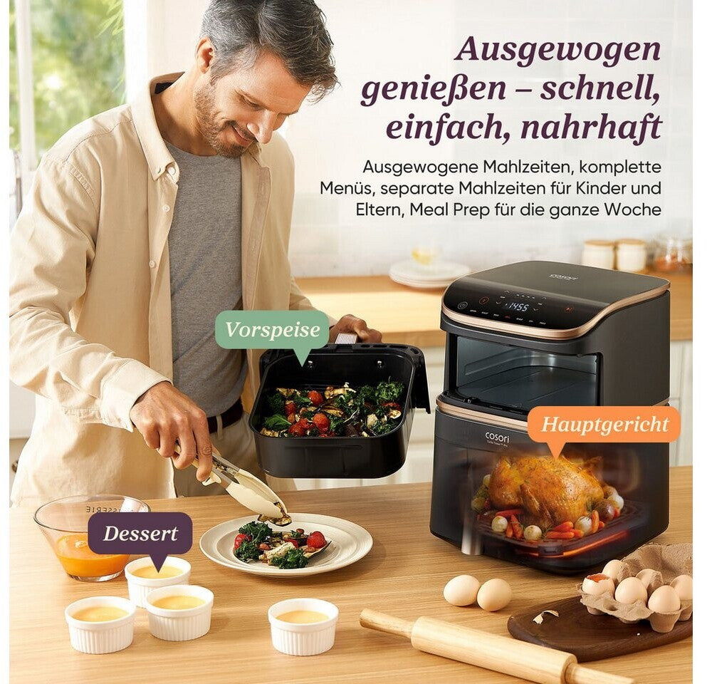 COSORI Turbo Tower Pro Smart Heißluftfritteuse 10,8 L