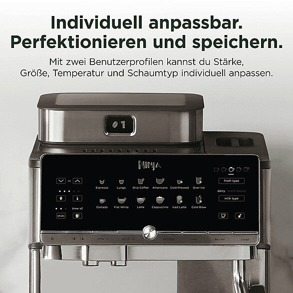 NINJA Kaffeevollautomat AutoBarista Pro Kaffeemaschine AE1051EU