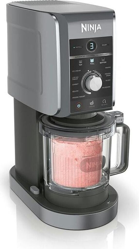 Ninja Creami Deluxe NC502EU Speiseeismaschine – 800 Watt, mit Timer, silber