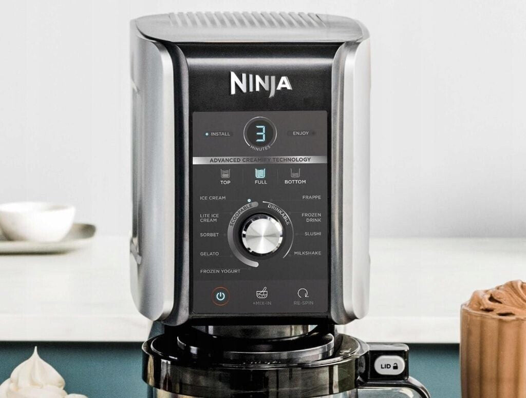 Ninja Creami Deluxe NC502EU Speiseeismaschine – 800 Watt, mit Timer, silber