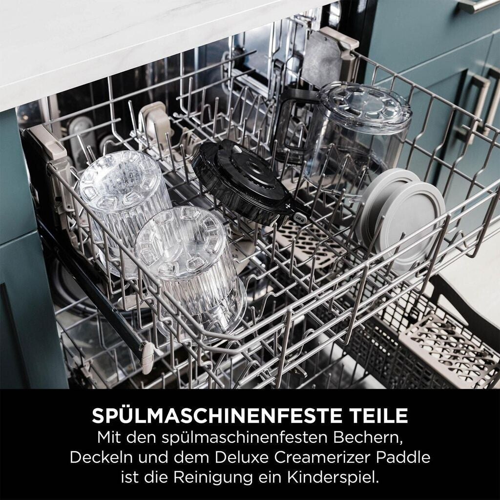 Ninja Creami Deluxe NC502EU Speiseeismaschine – 800 Watt, mit Timer, silber