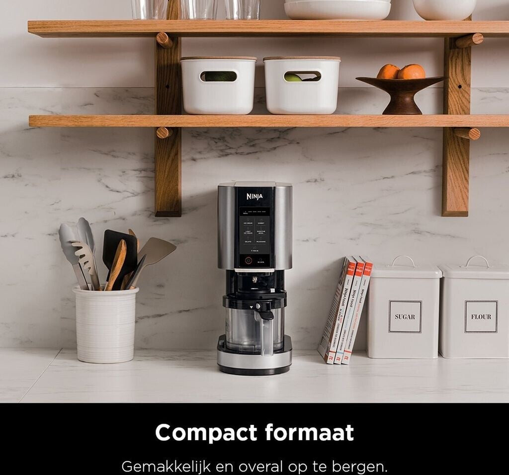 Ninja Creami NC300EU Speiseeismaschine – 1,4 Liter, 800 Watt, schwarz/silber
