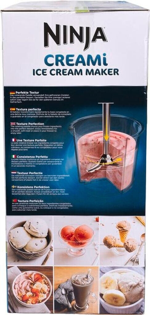 Ninja Creami NC300EU Speiseeismaschine – 1,4 Liter, 800 Watt, schwarz/silber
