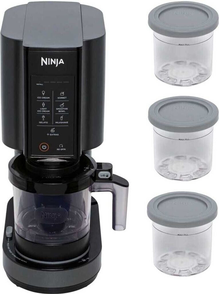 Ninja Creami NC300EU Speiseeismaschine – 1,4 Liter, 800 Watt, schwarz/silber