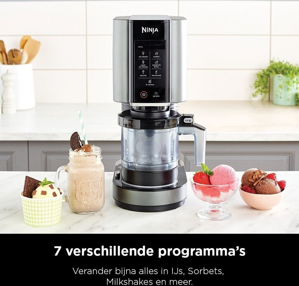 Ninja Creami NC300EU Speiseeismaschine – 1,4 Liter, 800 Watt, schwarz/silber