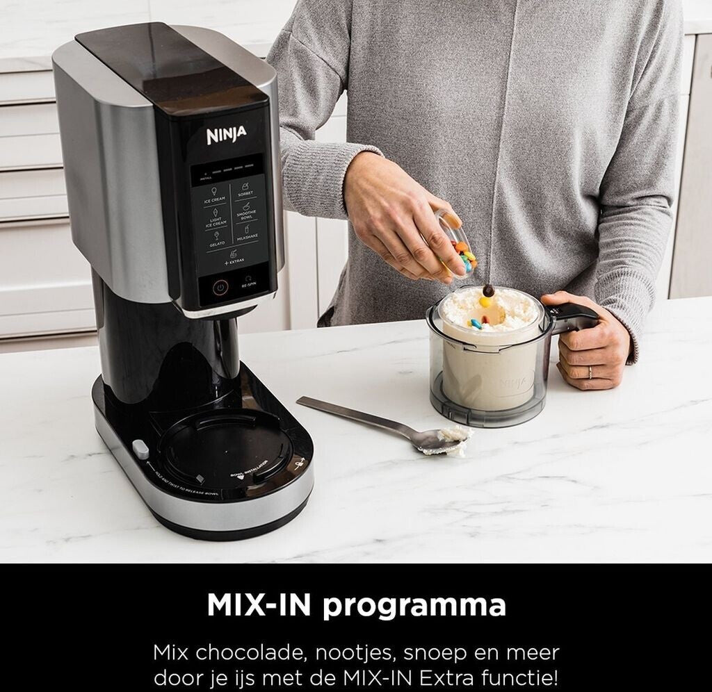 Ninja Creami NC300EU Speiseeismaschine – 1,4 Liter, 800 Watt, schwarz/silber
