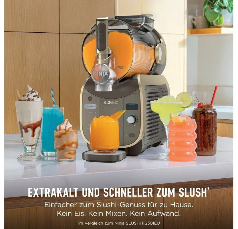 Ninja SLUSHi MAX FS605EUBR Slush-Eismaschine Mokka, 4,4 L, 440 W