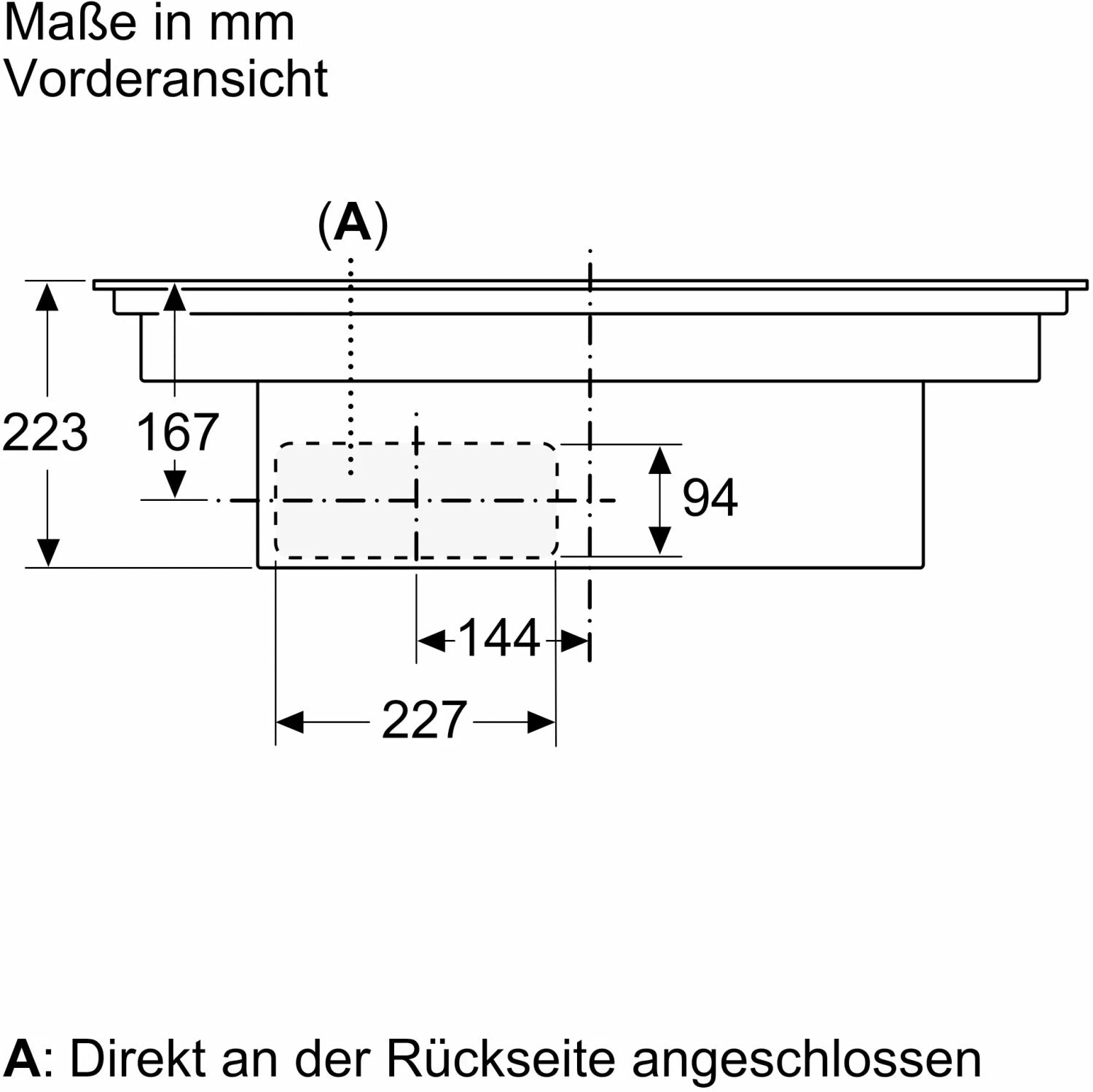 Siemens ed877hq26e iQ500 Kochfeld mit Dunstabzug