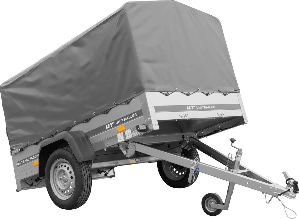 Unitrailer Garden Trailer 201 Kipp PKW-Anhänger 750kg mit Stützrad, Hochplane & Hochspriegel