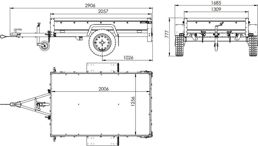 Unitrailer Garden Trailer 201 Kippbar (UT004500)