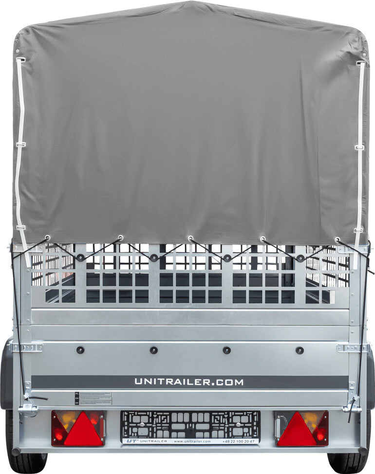 Unitrailer Garden Trailer 230 KIPP Planenanhänger 230x125cm mit Laubgitteraufsatz