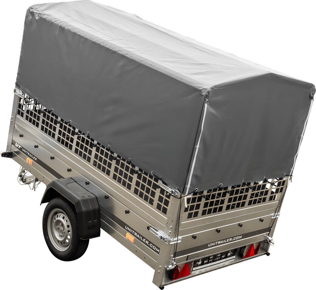 Unitrailer Garden Trailer 230 KIPP Planenanhänger 230x125cm mit Laubgitteraufsatz