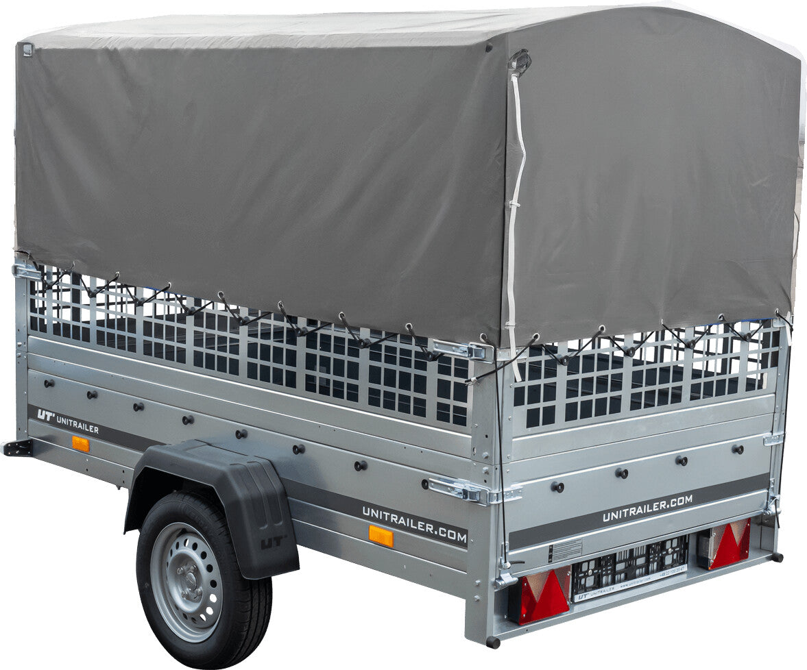 Unitrailer Garden Trailer 230 KIPP Planenanhänger 230x125cm mit Laubgitteraufsatz
