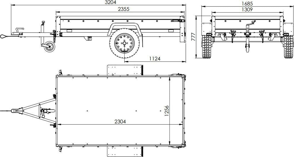 Unitrailer Garden Trailer 230 Kipp (UT004966)